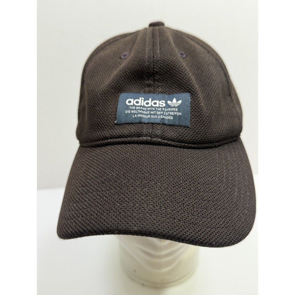 Adidas Trefoil Logo Baseball Cap Hat Brown Adjustable Strapback Casual Sport